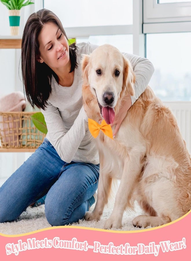 سندير ربطات عنق للكلاب من سندير، 120 قطعة، مع طوق قابل للتعديل، ربطات عنق للجراء، ربطات عنق للقطط، ألوان متنوعة، ربطات عنق سادة لتزيين الحيوانات الأليفة، إكسسوارات تزيين الكلاب للحيوانات الأليفة الصغيرة والمتوسطة والكبيرة، 14 لونًا - Image 3