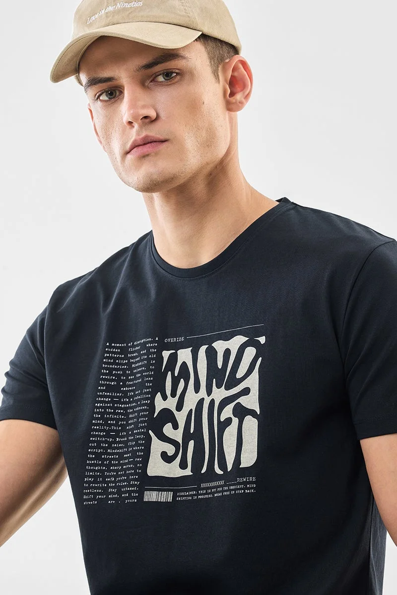SNITCH Mind Shift Regular Fit T-Shirt