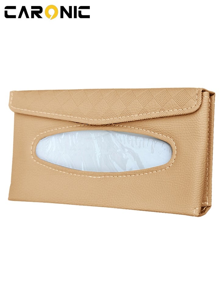 Car Sun Visor Tissue Box PU Leather Napkin Paper Cover Case Beige - pzsku/Z8B8ABA120A5065DD2911Z/45/_/1706620836/38fb5c54-4591-479b-8c10-8389f7480859