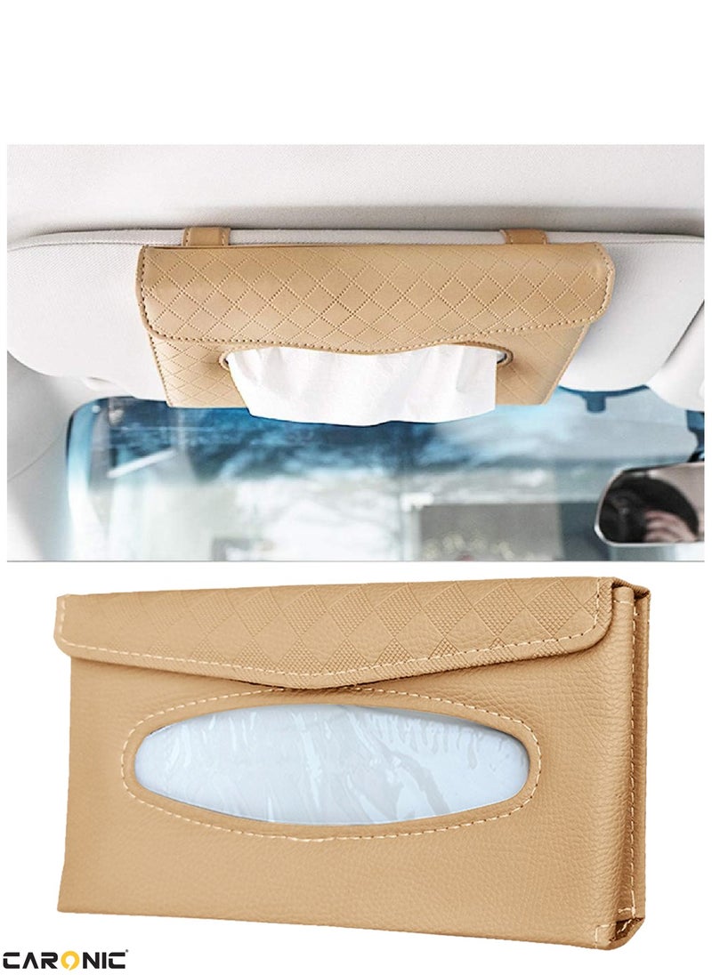 Car Sun Visor Tissue Box PU Leather Napkin Paper Cover Case Beige - pzsku/Z8B8ABA120A5065DD2911Z/45/_/1707814158/9687e8c7-5c29-4ffe-9fcc-79a87e30d592