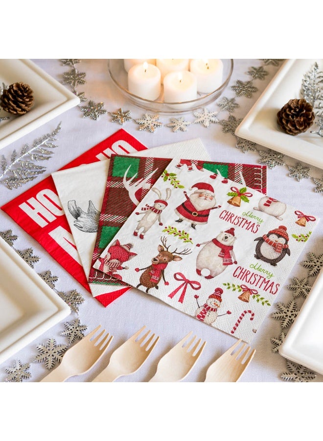 Restaurantware مناديل غداء ورقية 13 بوصة، 500 تصميم مطبوع - 3 طبقات، حواف منقوشة، مناديل ورقية بيضاء مزينة، ناعمة وقوية، للحفلات أو فعاليات تقديم الطعام - Image 3