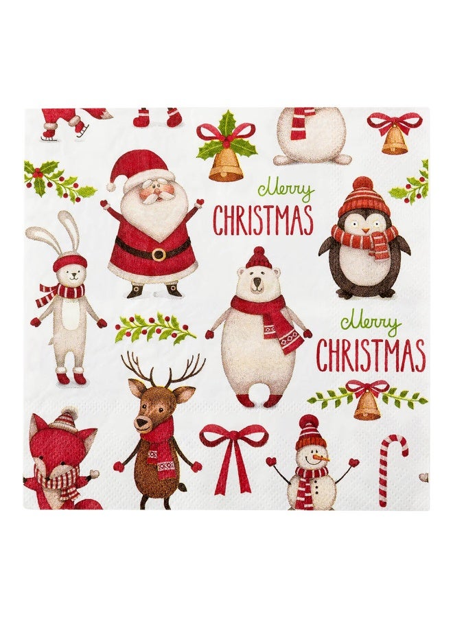 Restaurantware مناديل غداء ورقية 13 بوصة، 500 تصميم مطبوع - 3 طبقات، حواف منقوشة، مناديل ورقية بيضاء مزينة، ناعمة وقوية، للحفلات أو فعاليات تقديم الطعام - Image 2