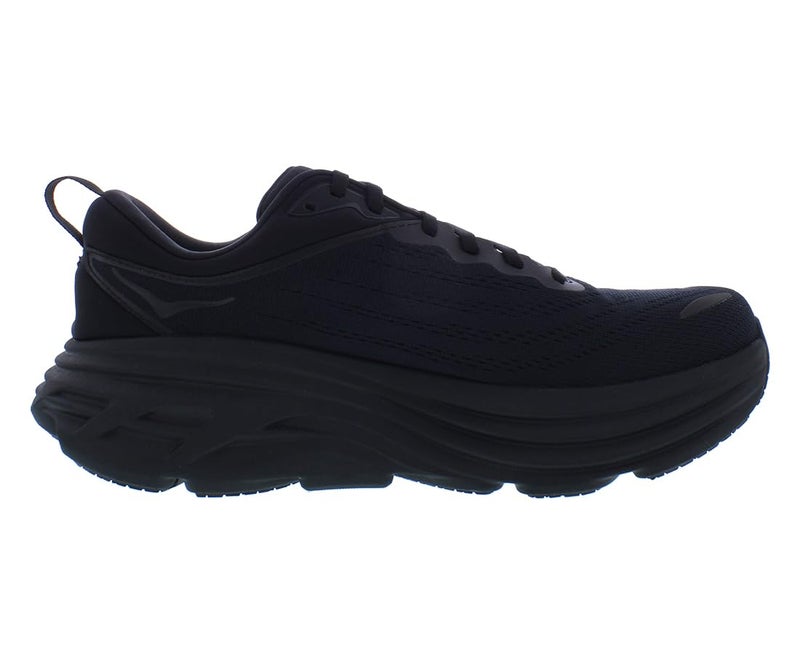 HOKA ONE ONE Bondi 8 Mens Shoes Size 11.5, Color: Black/Black - Image 3