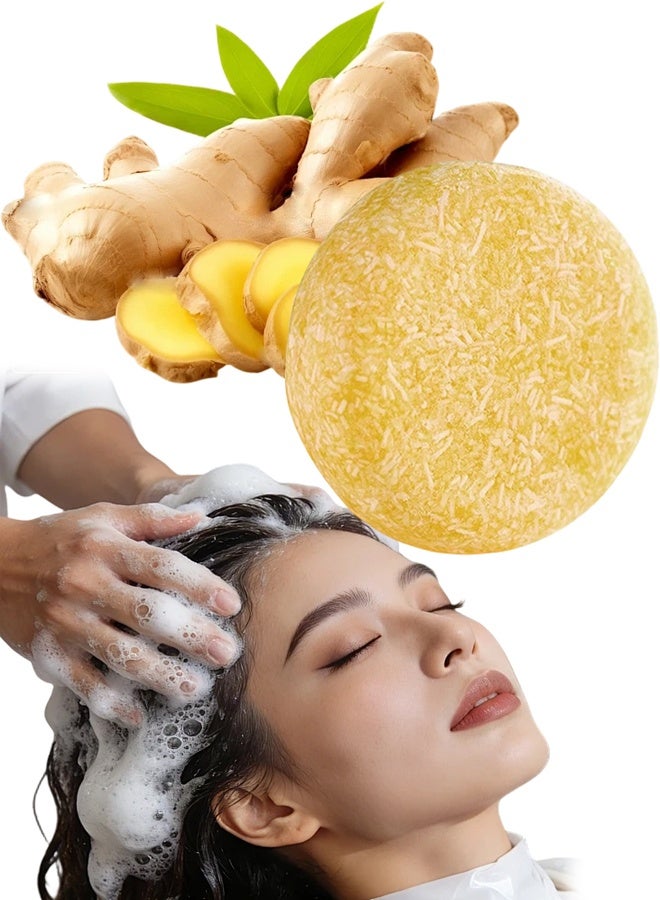 Ginger Hair Regrowth Shampoo Bar Anti  Hair Loss Natural Organic Deep Clean Scalp Nourishing For Men Women - Image 1