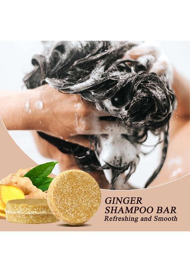 Ginger Hair Regrowth Shampoo Bar Anti  Hair Loss Natural Organic Deep Clean Scalp Nourishing For Men Women - Image 5