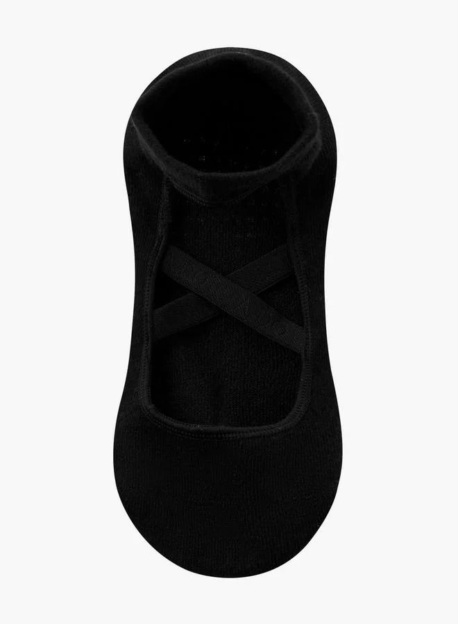 سبلاش فيڤ Pack of 2 Yoga Footsie Cotton Socks