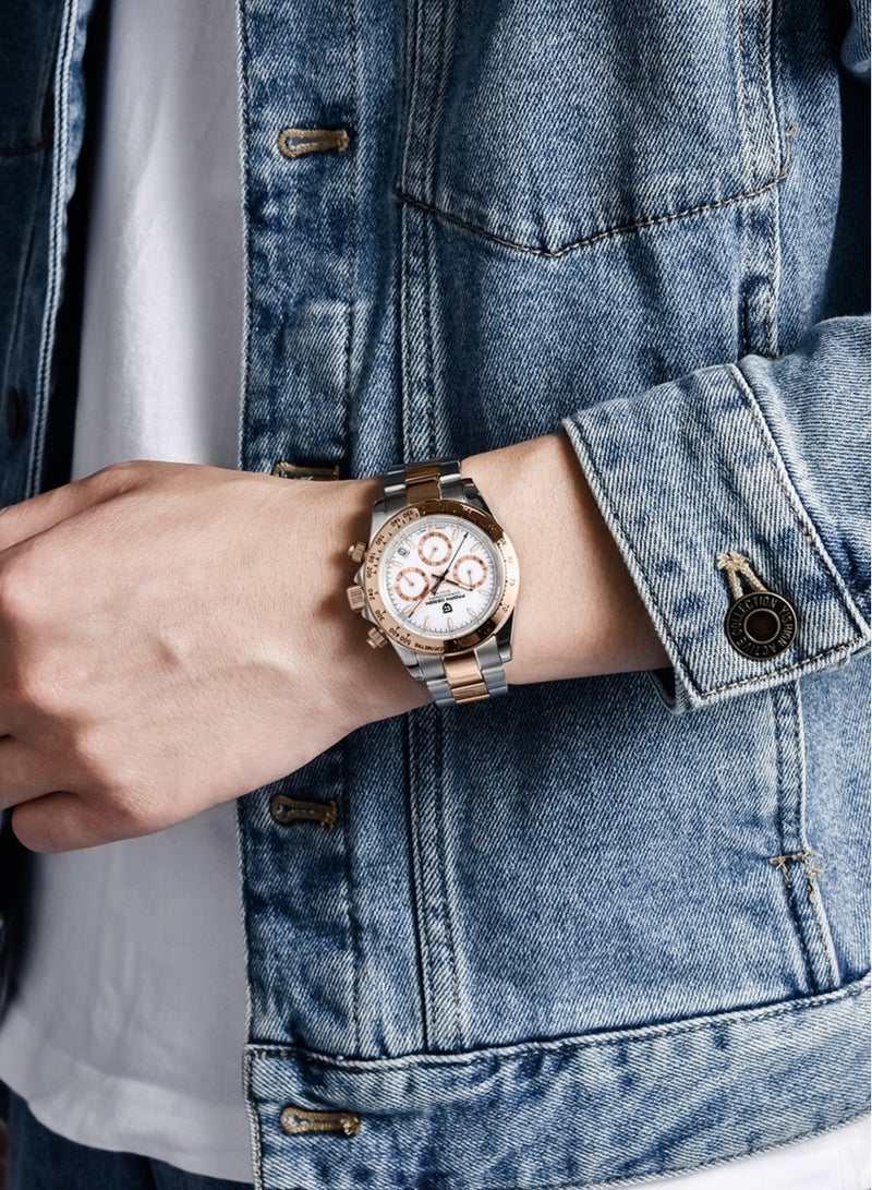 PAGANI DESIGN Men's Quartz Watches, Imported Movement, Waterproof, Stainless Steel Strap, Chronograph, All-Match Fashion, PD1644  - Image 1