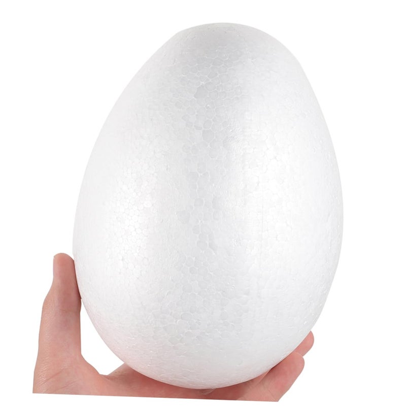 4 Pack White Foam Eggs For Easter Decorations Painting And Creative Art Projects - Image 5