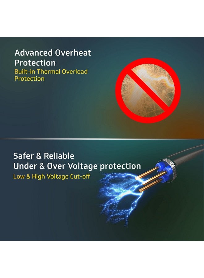 V-Guard VGSD 50 Supreme مثبت جهد للثلاجات حتى 300 لتر | حماية متقدمة من السخونة الزائدة | سعة 2 أمبير | مؤشر LED مريح | ضمان 5 سنوات | رمادي (نطاق العمل: 130-290 فولت AC) - Image 3