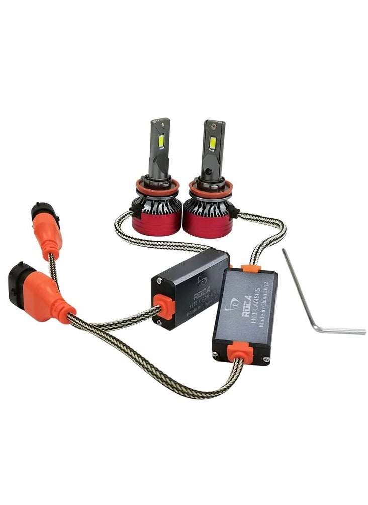 Roca - Roca R8Pro LED Head light System Model H11 4500 LM for Car Vehicles-2 Piece Set - Image 1