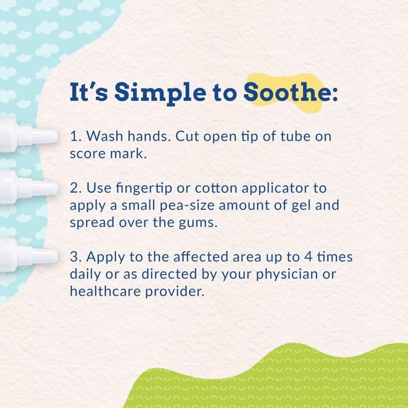 Orajel جيل أوراجيل للأطفال لتهدئة اللثة خلال النهار خالي من الأدوية 1 علامة تجارية موصى بها من قبل أطباء الأطفال لتهدئة اللثة أنبوب 33 أونصة - Image 3