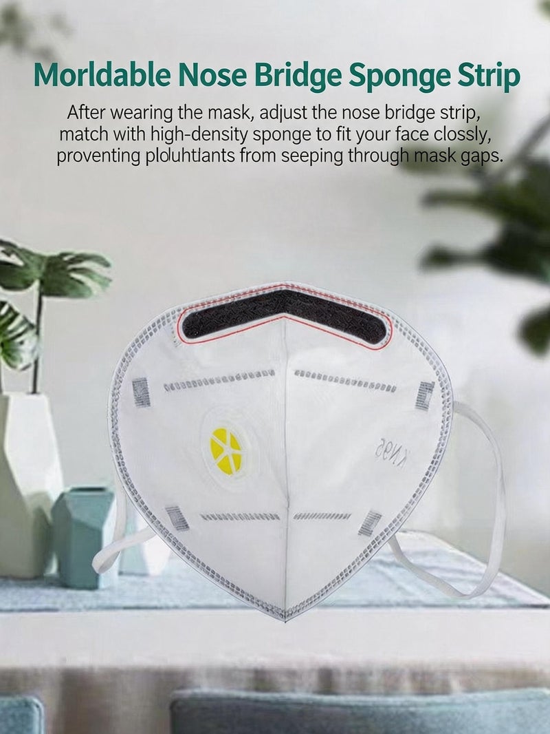 CHUMAN KN95 Face Mask 5-Layer Protection Filter Mask Dust PM2.5 Respirator Mask Adjustable Earloop Comfortable Breathing Safety Mask - Image 2