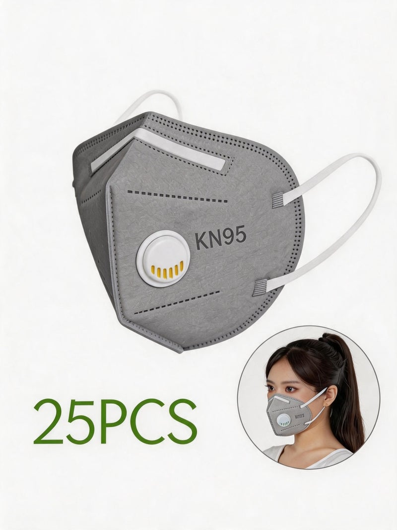 CHUMAN KN95 Face Mask 5-Layer Protection Filter Mask Dust PM2.5 Respirator Mask Adjustable Earloop Comfortable Breathing Safety Mask - Image 1