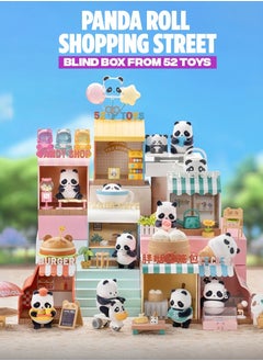 1 set of 52TOYS Panda Roll "Shopping Street" series blind box, 6 pcs of non-duplicate, collect all in one time