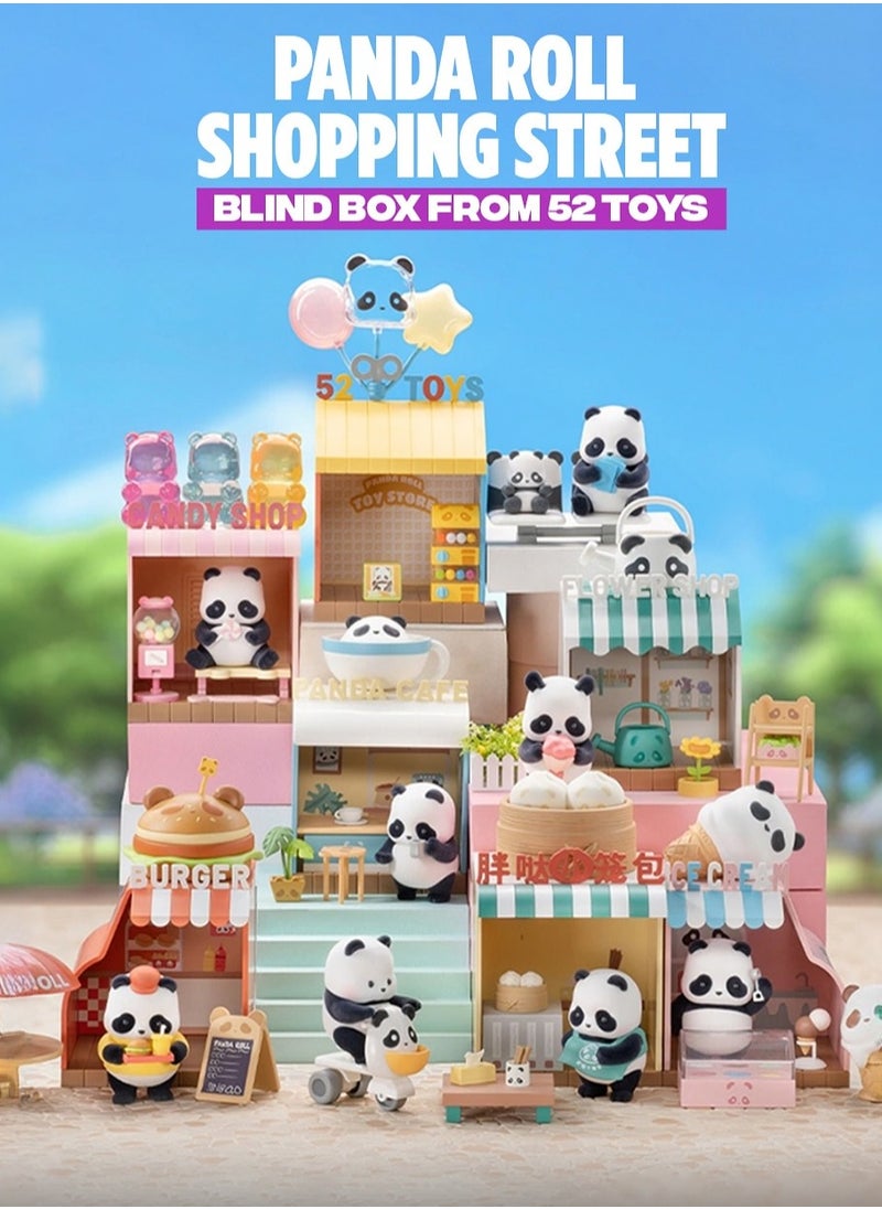 Generic - 1 set of 52TOYS Panda Roll "Shopping Street" series blind box, 6 pcs of non-duplicate, collect all in one time - Image 1