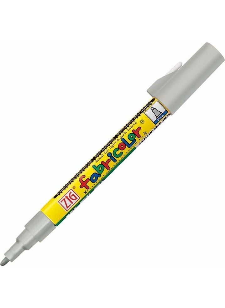 Zig Fabricolor Covering Textile Fabric Coloring Pen Silver 