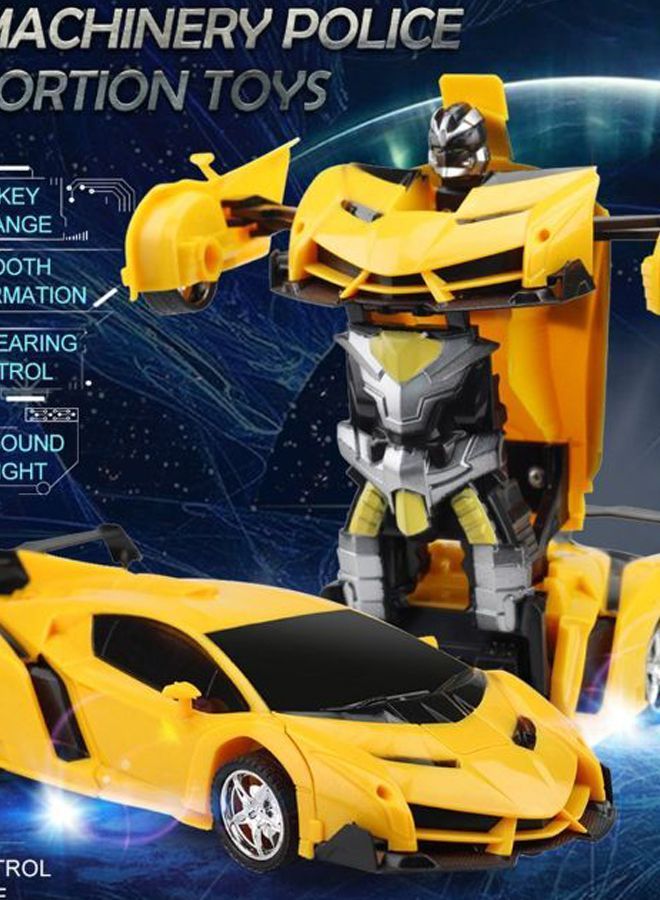 NIBEMINENT One Key Distortion Transformation Robots Deformation Car 13x8cm - Image 1