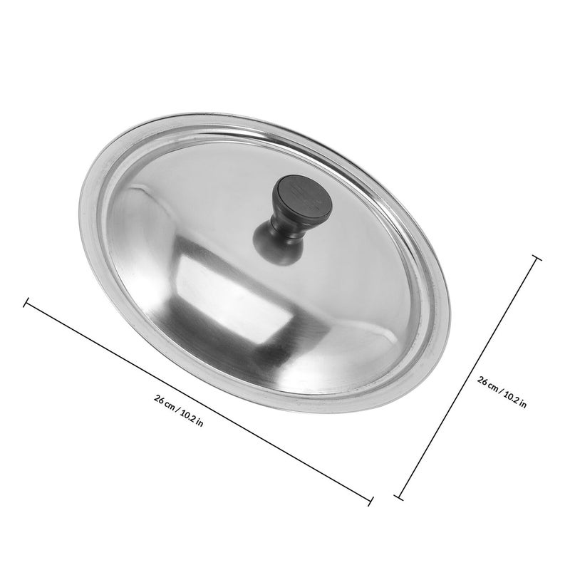 Stainless Steel Pan Lid With Honeycomb Mesh Rainproof Cover For Outdoor Stove Camping - Image 3