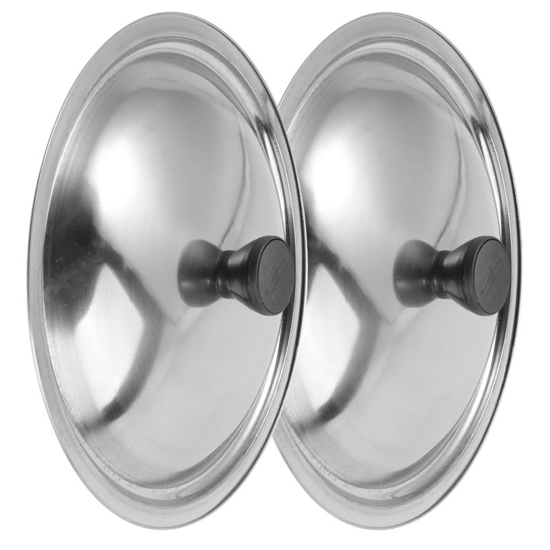 Stainless Steel Pan Lid With Honeycomb Mesh Rainproof Cover For Outdoor Stove Camping - Image 2