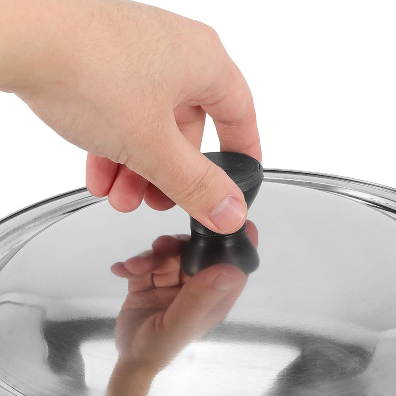Stainless Steel Pan Lid With Honeycomb Mesh Rainproof Cover For Outdoor Stove Camping - Image 5
