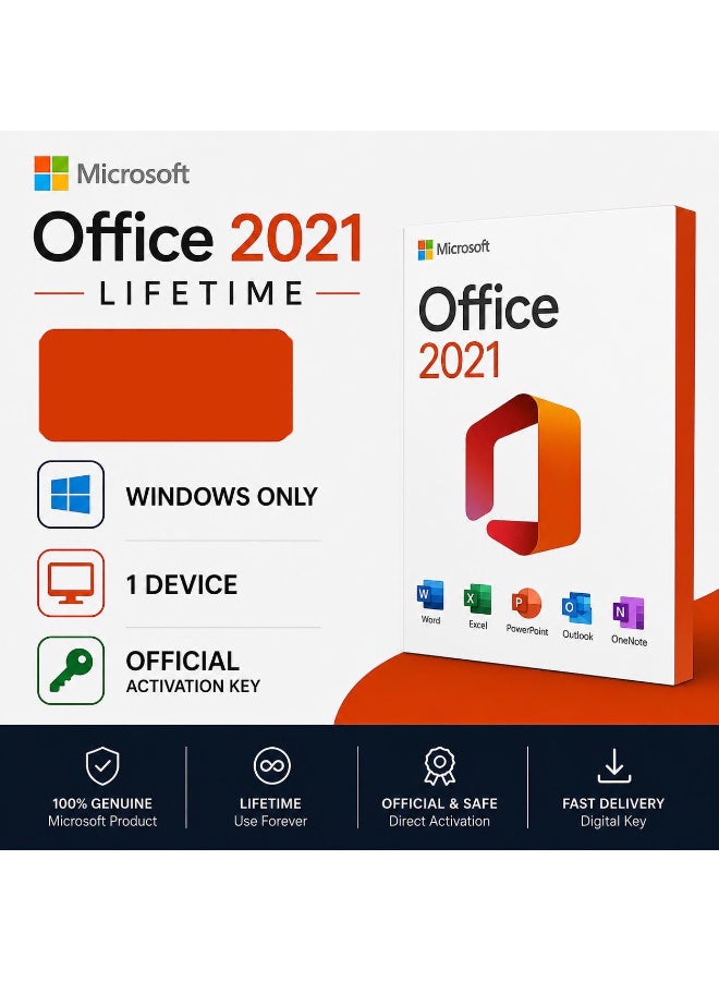 مايكروسوفت Microsoft Office 2021 Lifetime Activation | 1 Device - Image 1