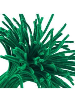 Cuttte Cuttte Pipe Cleaners Craft Supplies - 100pcs Dark Green Pipe Cleaners Craft Kids DIY Art Supplies, Pipe Cleaner Chenille Stems, Dark Green Pipe Cleaners Bulk (6 mm x 12 inch)  - Image 4