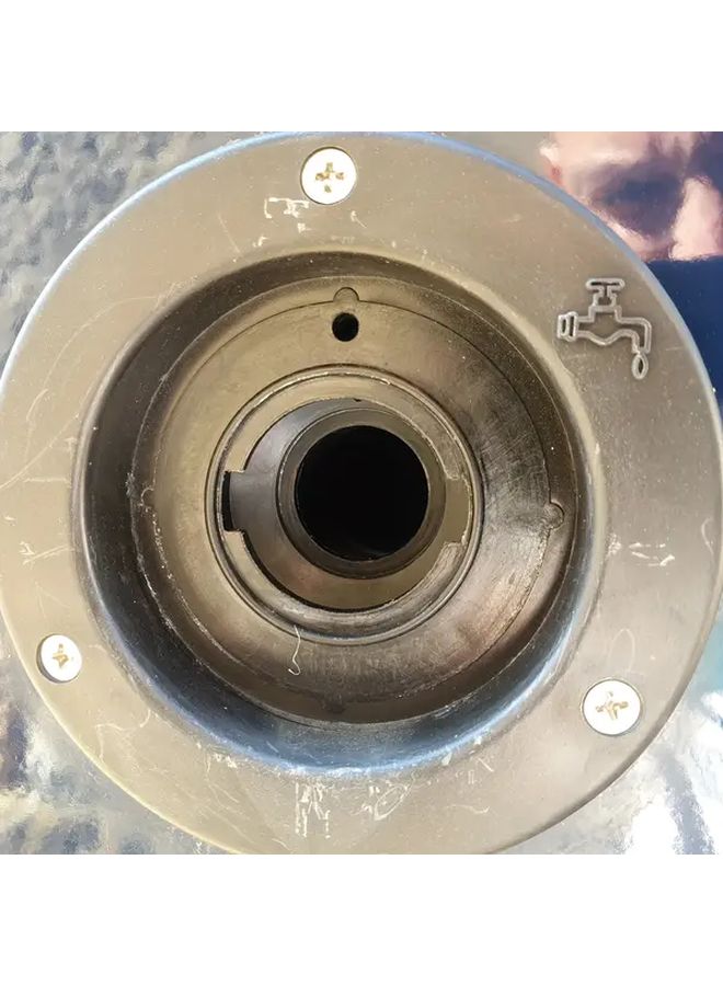 White RV Water Tank Inlet Easy Installation Durable Plastic Camping Outdoor Essential - Image 3