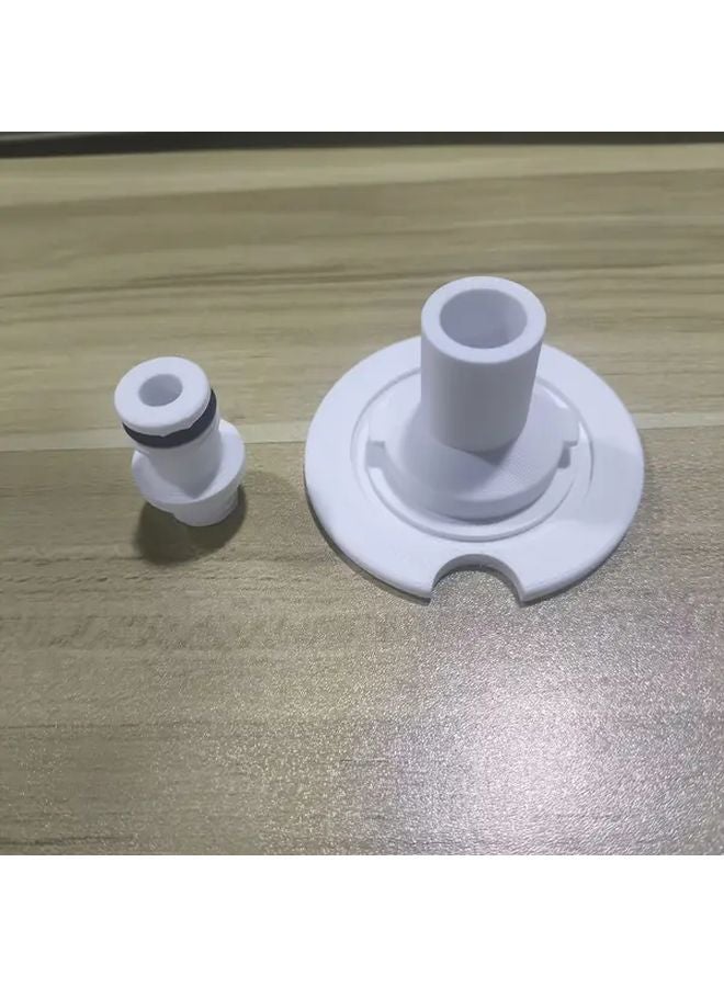 White RV Water Tank Inlet Easy Installation Durable Plastic Camping Outdoor Essential - Image 1