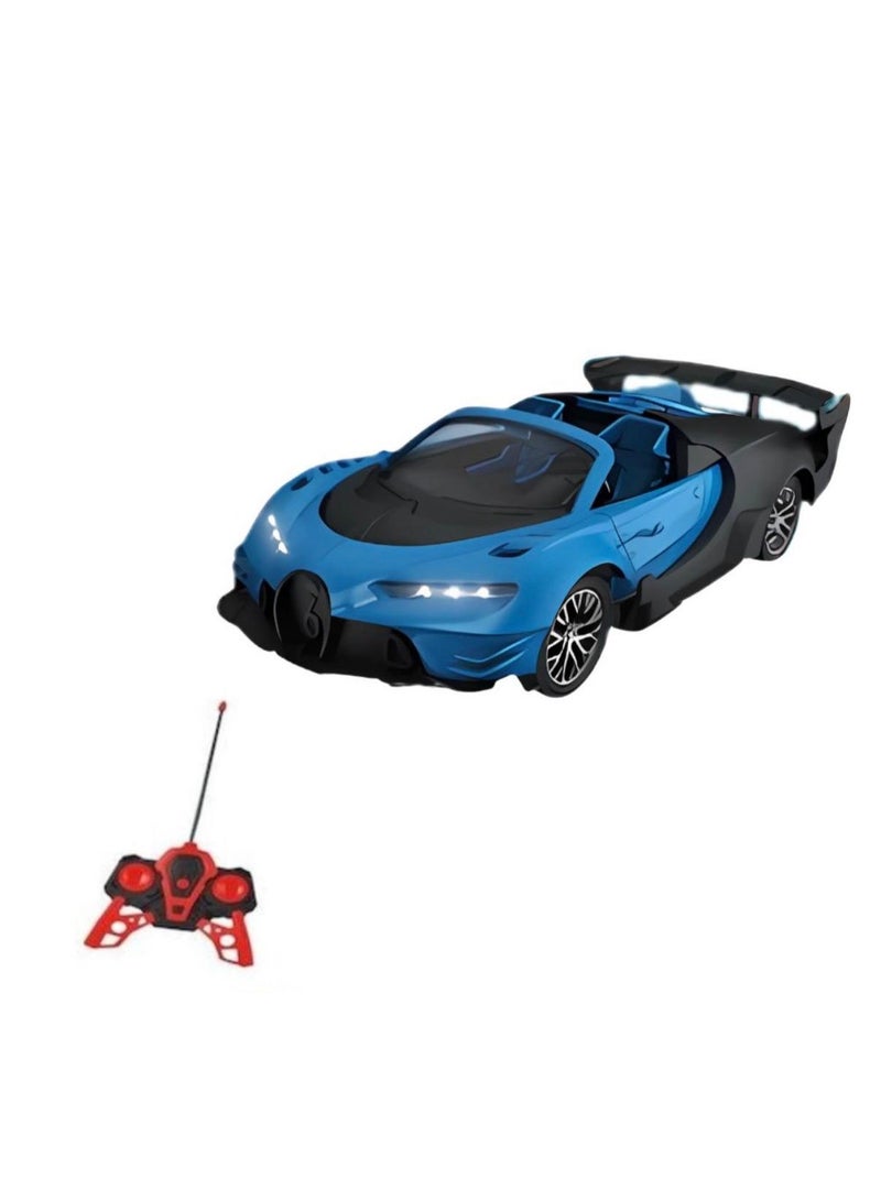 Toyland 1:18 Scale Remote Control Racing Car High Speed RC Sports Car with Controller-Blue - Image 1
