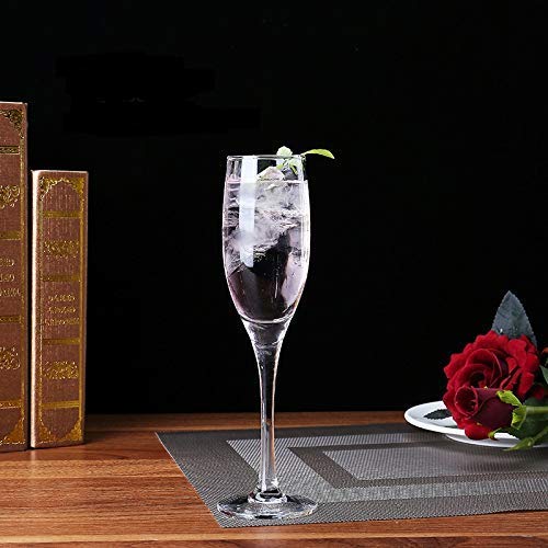 Cloudsell Crystal Wine Glasses Long Stem Red Wine Glass Set165 ml Set of 4 - Image 2