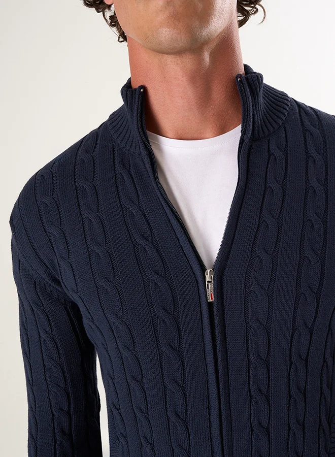 FELIX HARDY Cable Knit Cardigan
