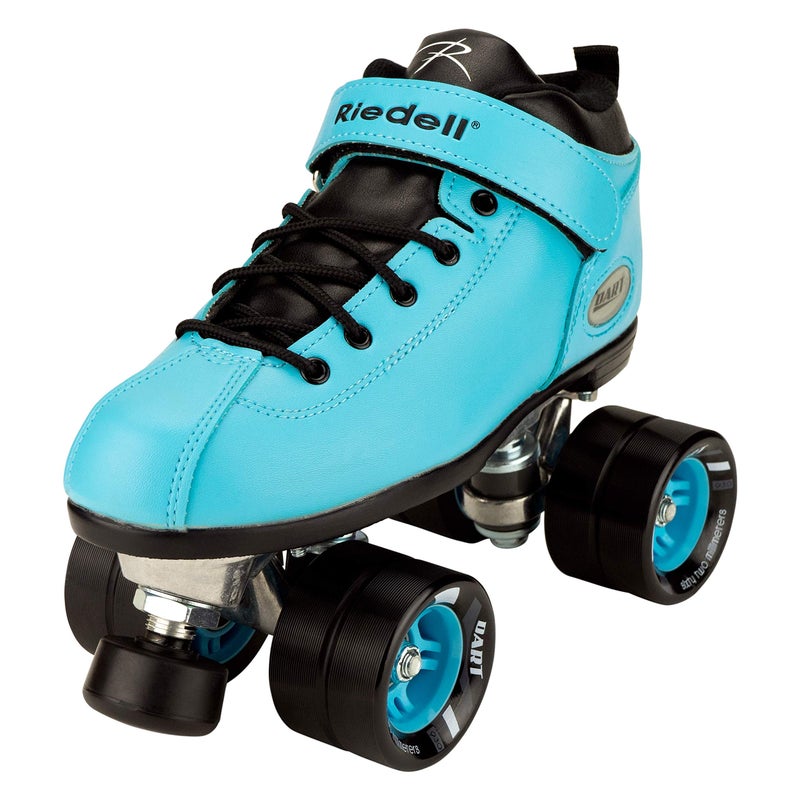 Riedell Dart Roller Skate - Quad Roller Speed Skates | Light Blue | Size 5 - Image 1
