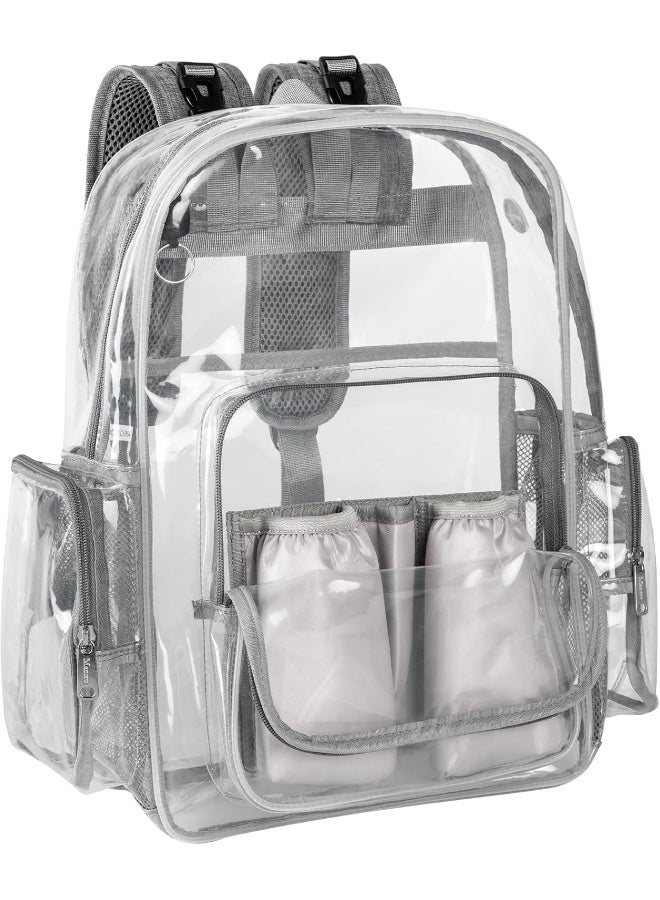 Mancro Diaper Bag Backpack, Clear Baby Bag Heavy Duty Transparent Backpack - Image 1