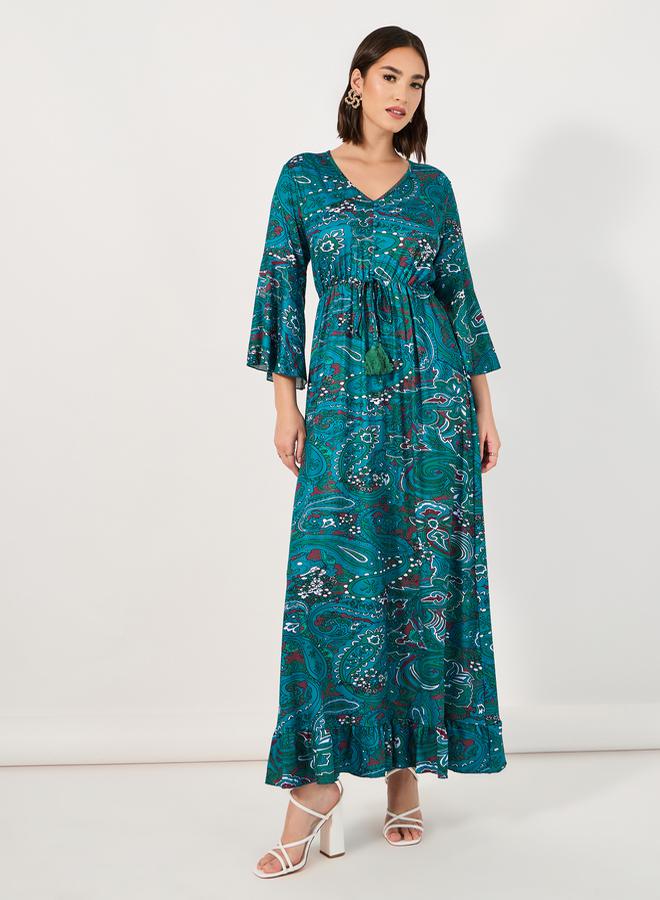 Styli Paisley Print Maxi Dress  - Image 1