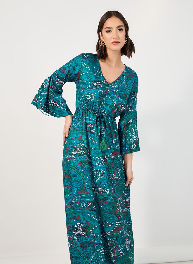 Styli Paisley Print Maxi Dress  - Image 4