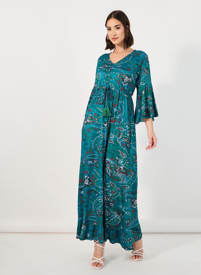 Styli Paisley Print Maxi Dress  - Image 3