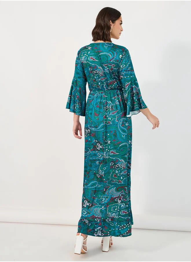 Styli Paisley Print Maxi Dress