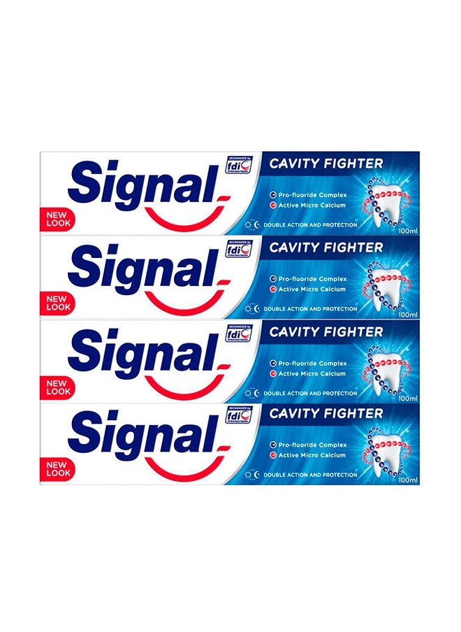 Signal - Cavity Fighter Essential Toothpaste 4 x 100ml - Image 1