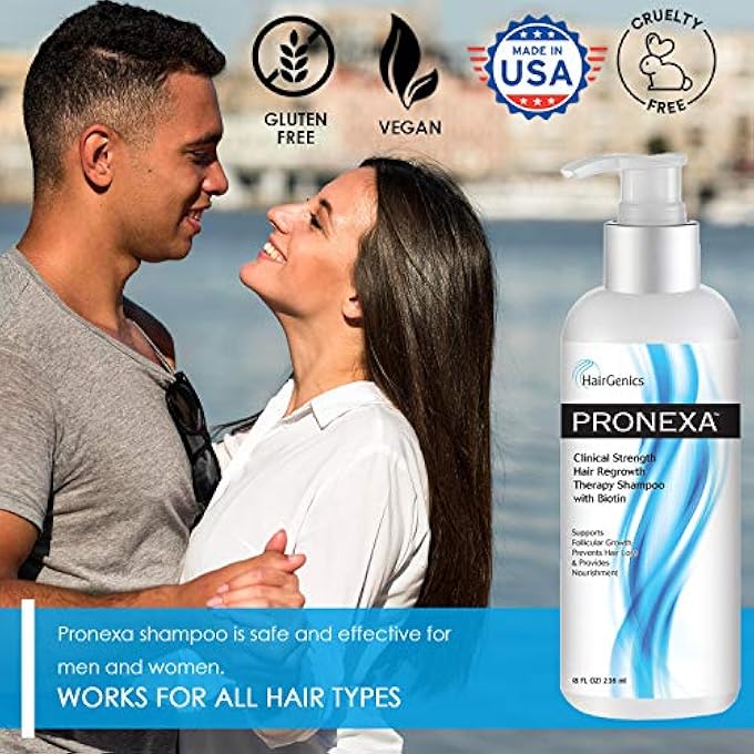 Pronexa HAIRGENICS CLINICAL STRENGTH HAIR GROWTH & REGROWTH THERAPY SHAMPOO WITH BIOTIN, 8 FL. OZ. - Image 3