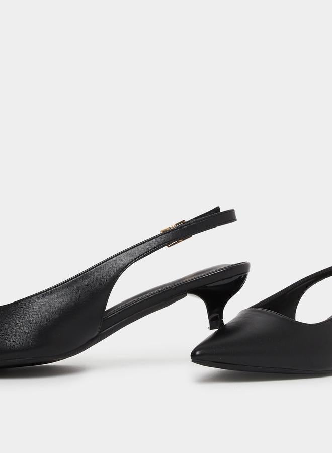 ريد حذاء بكعب صغير وإبزيم خلفي - Image 4