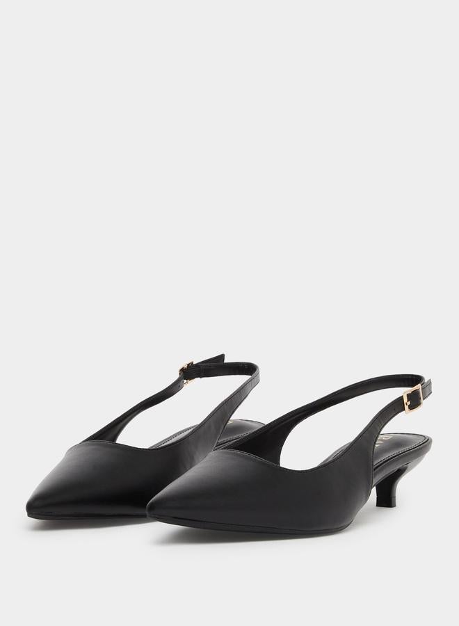 ريد حذاء بكعب صغير وإبزيم خلفي - Image 3