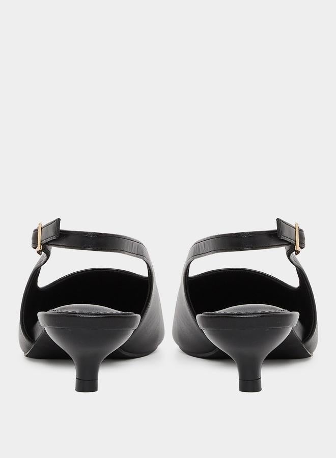 ريد حذاء بكعب صغير وإبزيم خلفي - Image 5