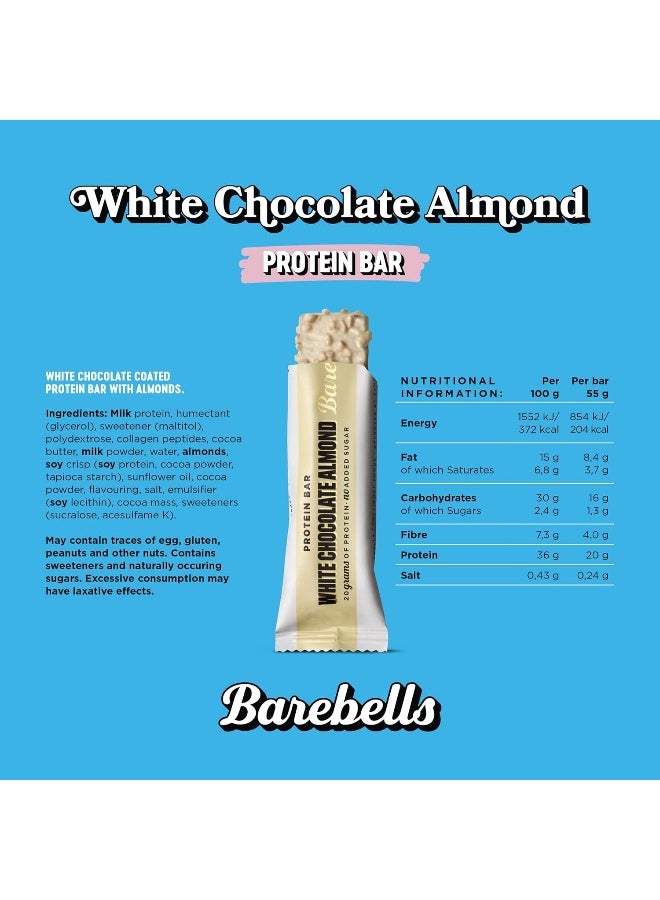 Barebells White Chocolate Almond High Protein and Low Carb Bar - Image 5
