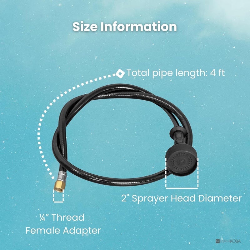 Berkeley Sprayer Head and Hose 031 for Shampoo Bowl, Sink Replacement Part for Salon, Barber Shop, Spa, Rehab - Image 1