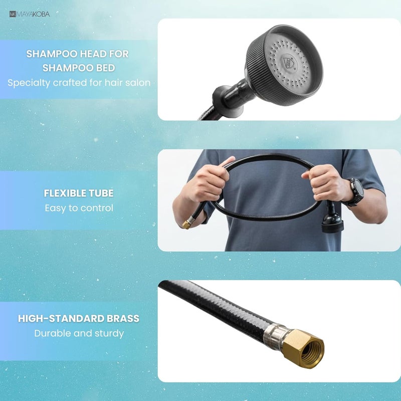 Berkeley Sprayer Head and Hose 031 for Shampoo Bowl, Sink Replacement Part for Salon, Barber Shop, Spa, Rehab - Image 2