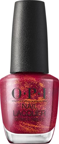 OPI Nail Lacquer Iâ€™m Really an Actress | Opaque Dark Red Pearl Chip Resistant Nail Polish | Hollywood Collection - Image 1