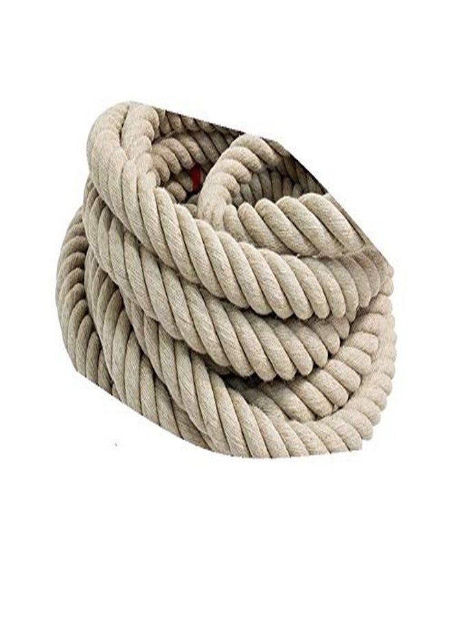 SAIFPRO Tug of War Twisted White Cotton Rope 16mm Thickness (5mtr to 45mtr) (60Mtr x 16mm Rope) - Image 5