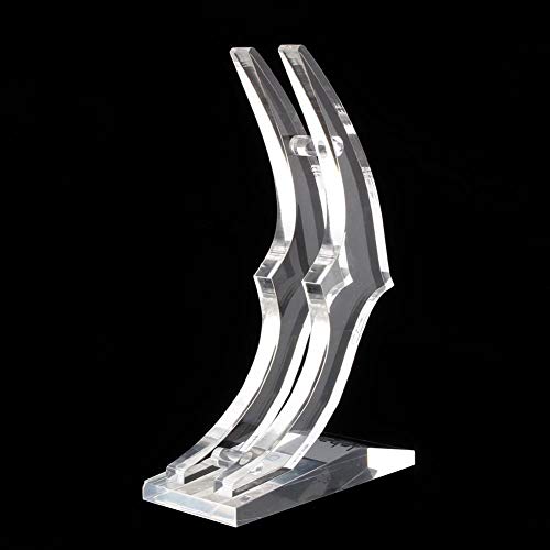 ZJchao 24k Rose Display Stand, 7.5 * 4.72 * 1.58Inch Gold Long Stem Roses Artificial Flower Base Rose Transparent Shelf Support- Clear (Rose Stand) - Image 2