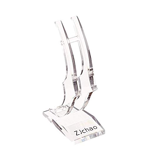 ZJchao 24k Rose Display Stand, 7.5 * 4.72 * 1.58Inch Gold Long Stem Roses Artificial Flower Base Rose Transparent Shelf Support- Clear (Rose Stand) - Image 1