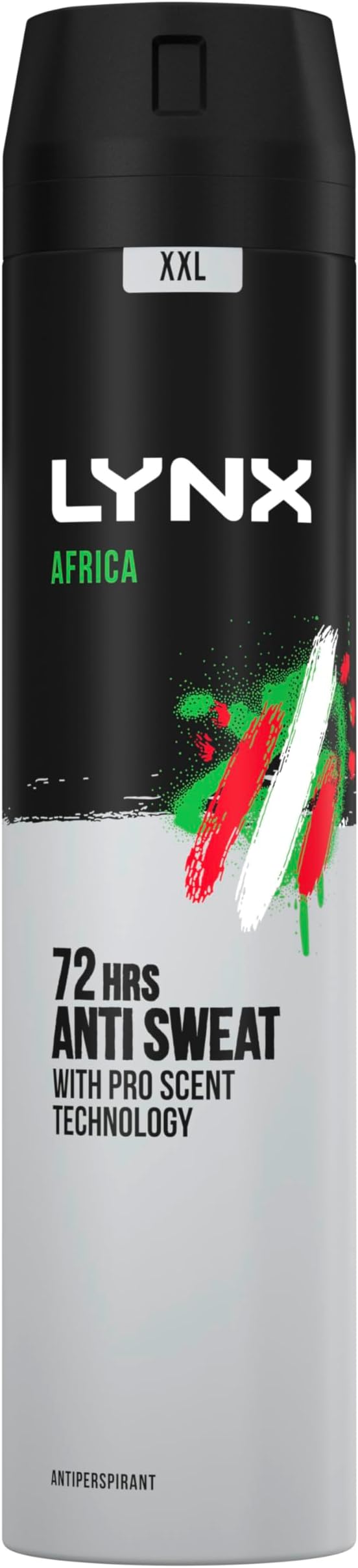 Lynx XXL Africa Antiperspirant Deodorant Spray 72hour protection against odour and wetness nofuss aerosol for allday freshness 250 ml - Image 1